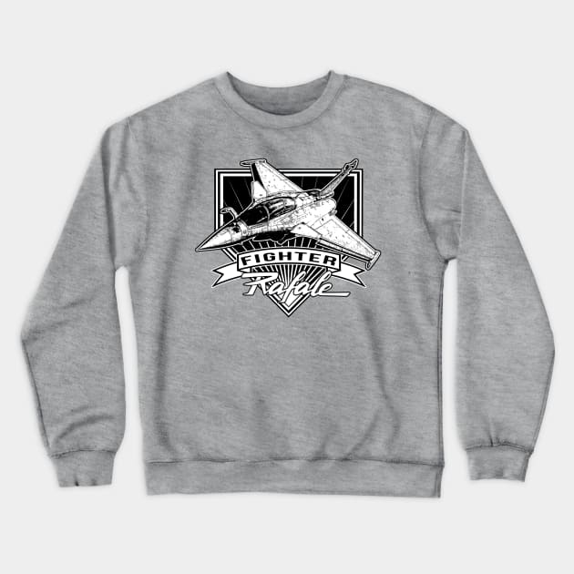 Rafale Jet Fighter Crewneck Sweatshirt by CoolCarVideos